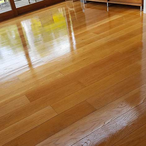 Wood floor polishing